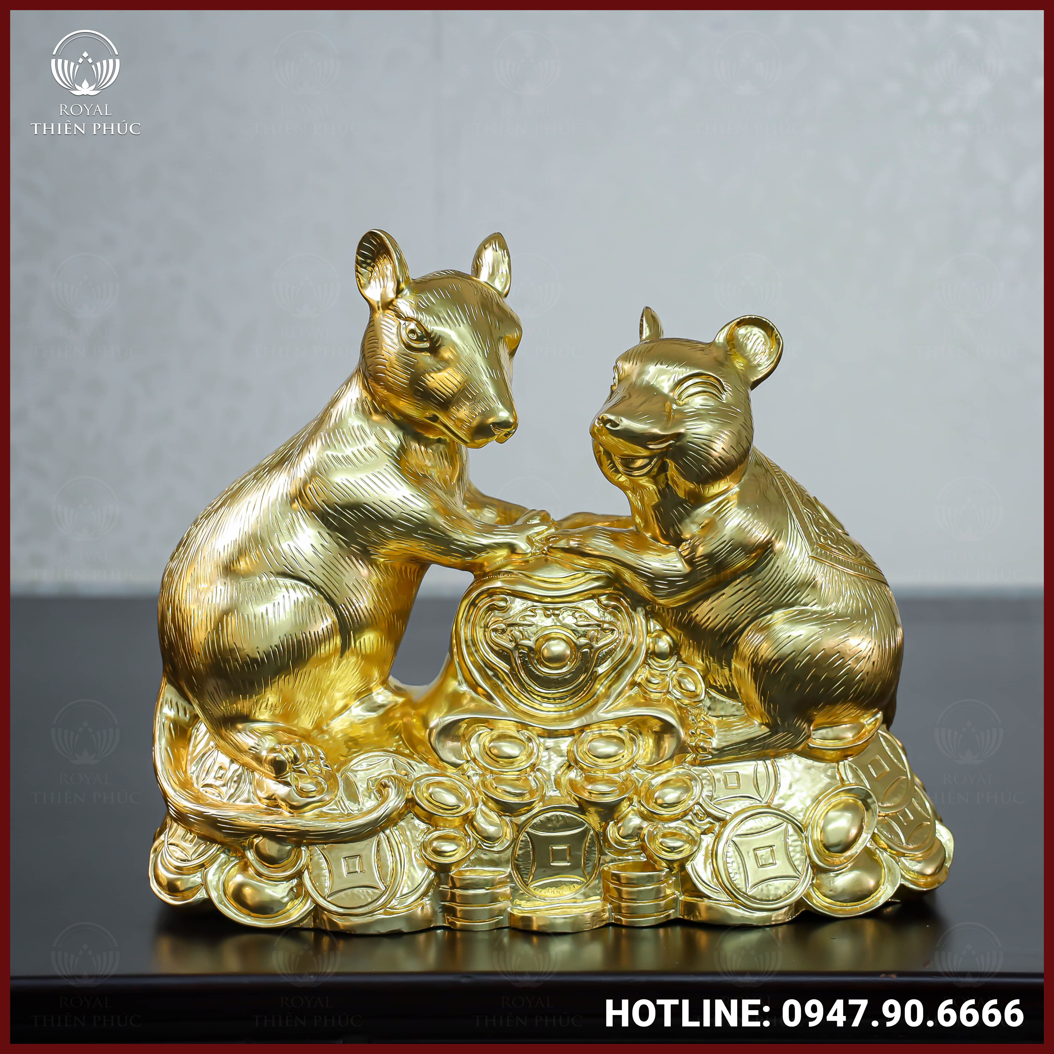 Thiết kế ấn tượng, đầy tính nghệ thuật của tượng chuột đôi